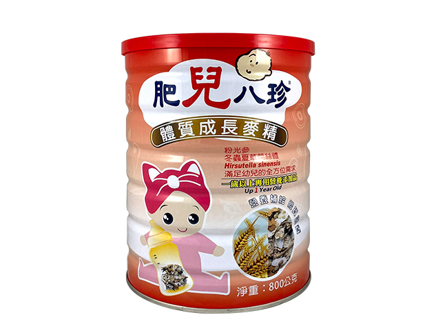 肥兒八珍 體質成長麥精-肥兒八珍草本配方/粉光參/冬蟲夏草菌絲體