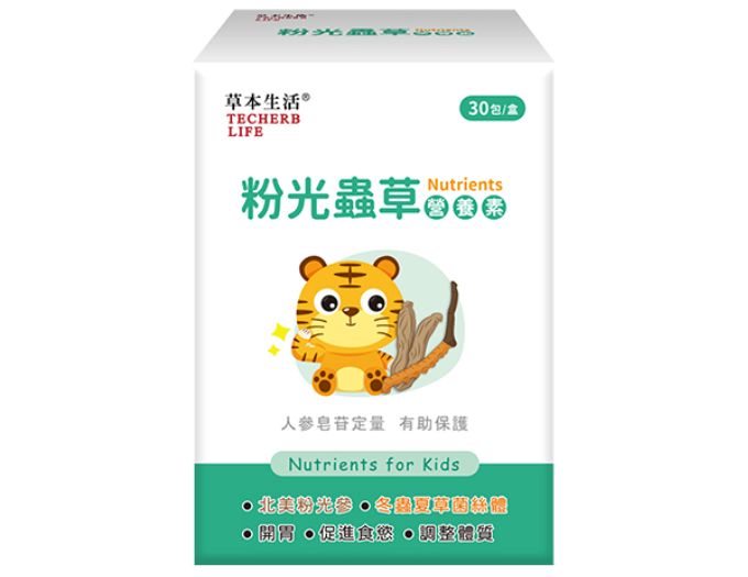 草本生活 粉光蟲草營養素-粉光參+冬蟲夏草菌絲體