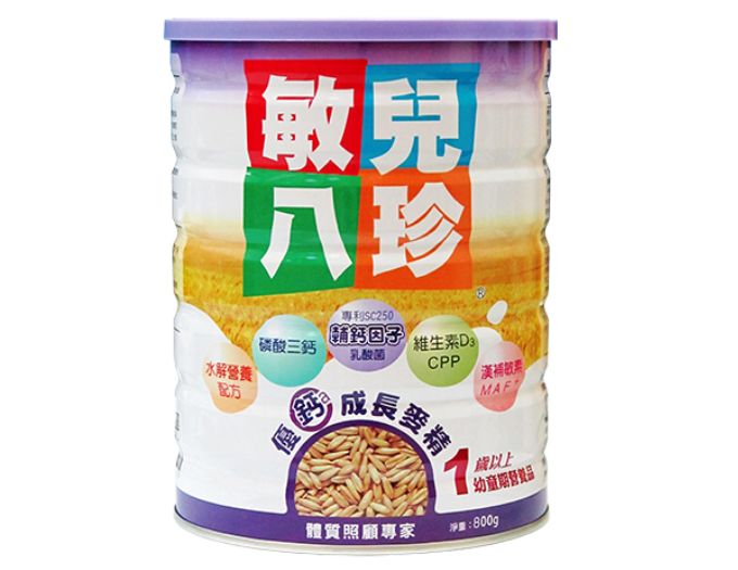 敏兒八珍 優鈣成長麥精-SC250輔鈣因子益生菌/維生素D3