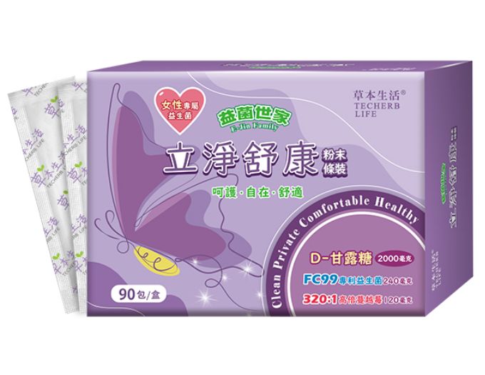 [草本生活] 立凈舒康-女性專屬益生菌(90入)/D-甘露糖/蔓越莓