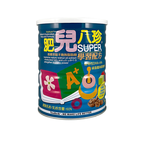 肥兒八珍 SUPER成長奶粉-獨家草本配方/雙倍核桃油/IQ180益生菌
